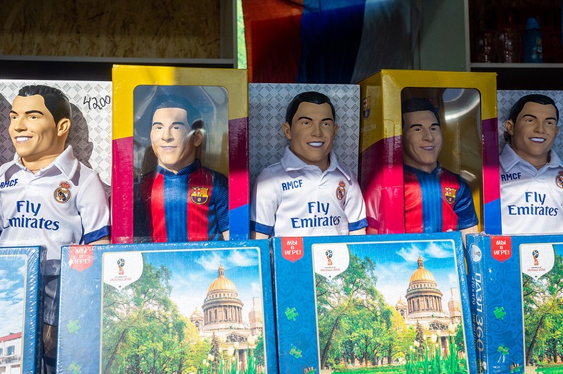 Football player dolls