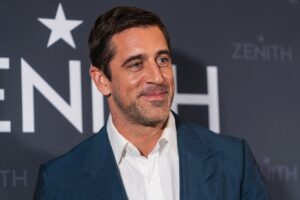 Aaron Rodgers smiling