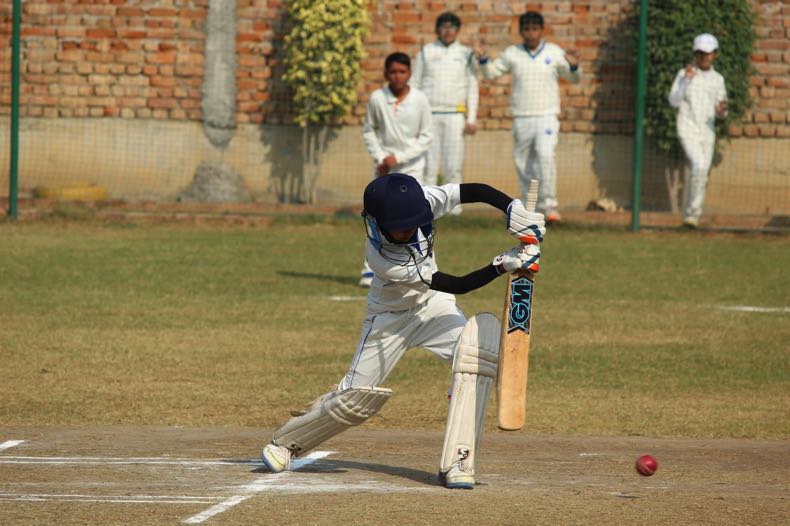 Cricket action shot