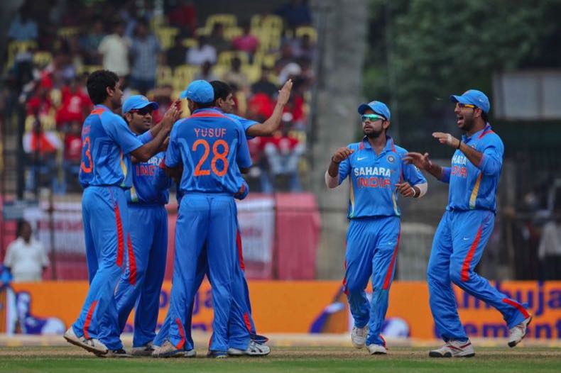India vs New Zealand in 2010