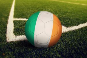 Football in colours of irish flag
