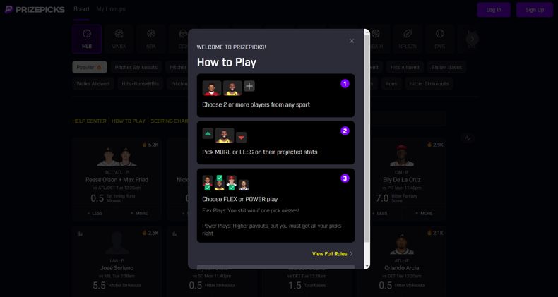 PrizePicks Screenshot