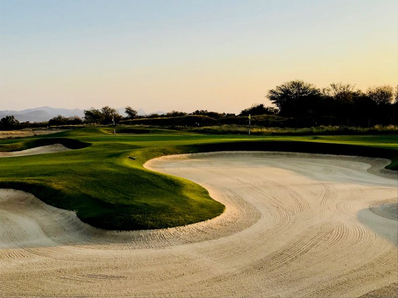 Sand Trap in Golf Course