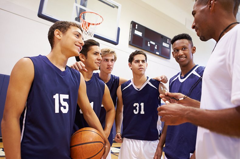 Teen basketball team