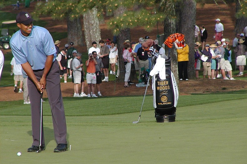 Tiger Woods at the Masters