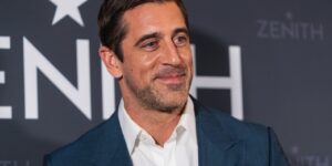 Aaron Rodgers smiling