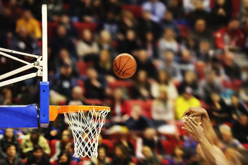 Basketball hoop crowds