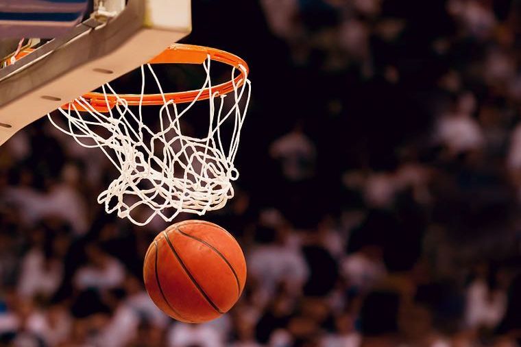 basketball in hoop