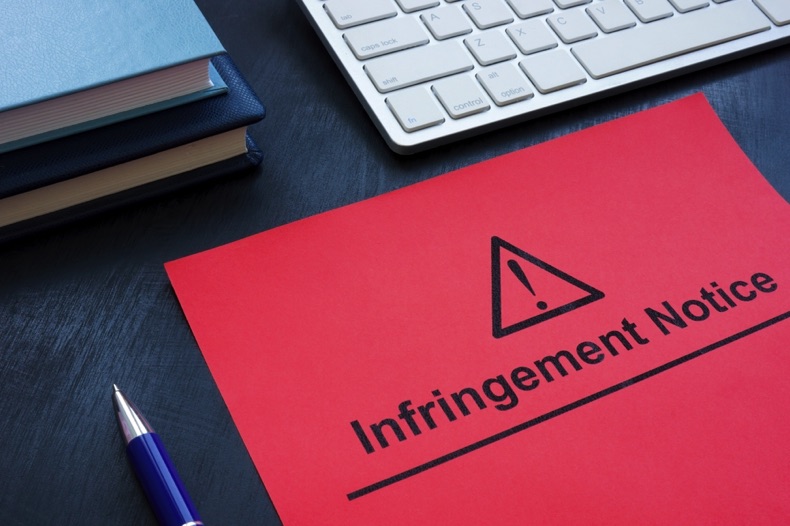 Copyright infringement notice