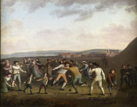 Oldest known painting of football in Scotland