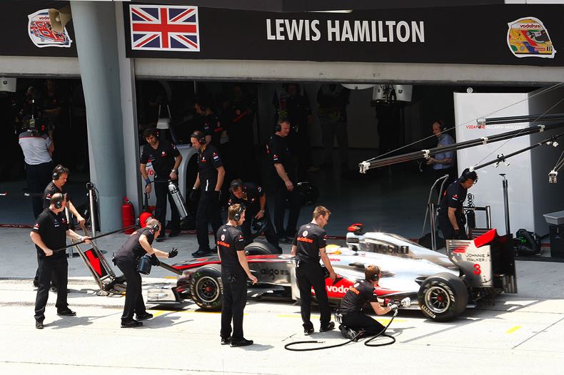 Hamilton Mercedes team
