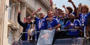 Leicester City celebrates promotion in 2024