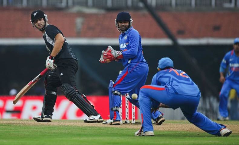 Limited overs cricket is played with a white ball