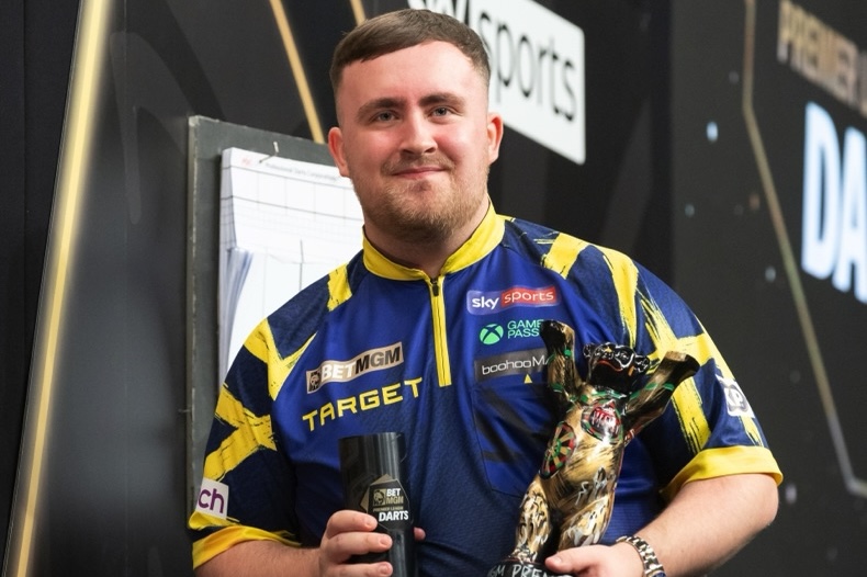 Luke Littler trophies