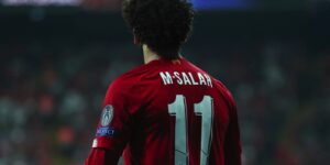 M. Salah on back of jersey