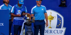 Rory McIlroy of Team Europe