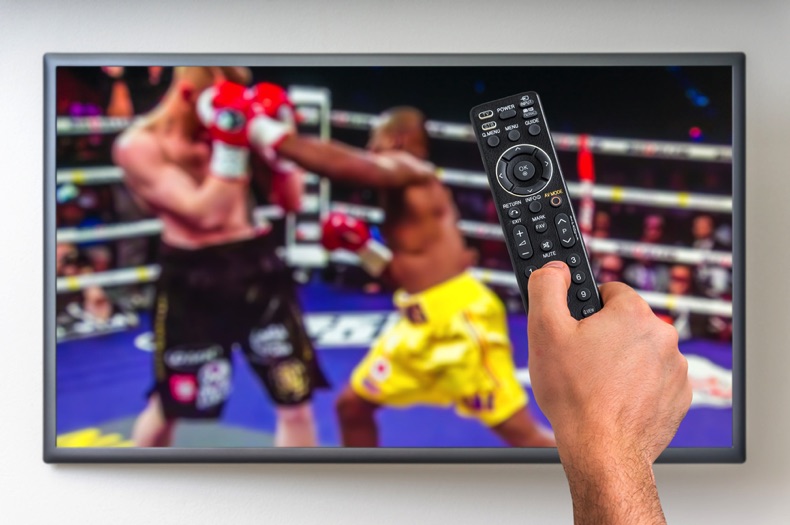 TV & remote boxing